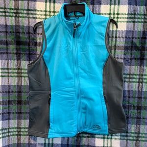 LLBean women’s polyester / spandex blend vest 2 toned color size LP